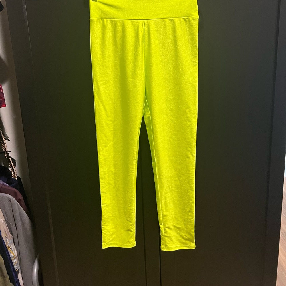 Lime green leggings new